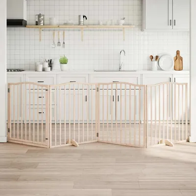 vidaXL Barrière en bois pour chien