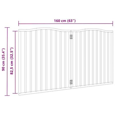 vidaXL Barrière en bois pour chien