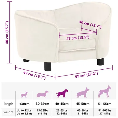 vidaXL Canapé design deluxe pour chien vidaXL Canapé design deluxe pour chien
