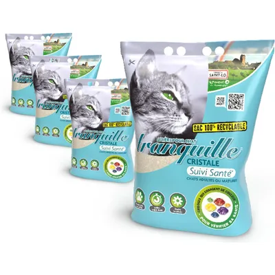 Tranquille Litière Cristale Suivi Santé pour chat