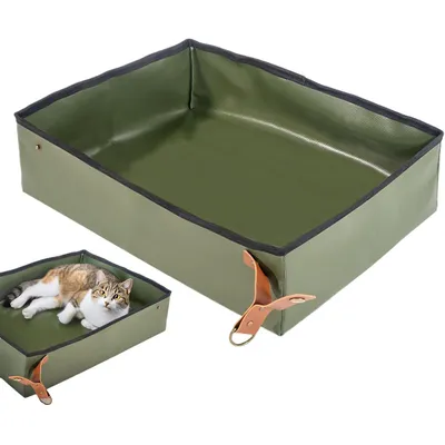Bac à litière portable pour chat de voyage