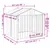 vidaXL niche pour chien Acier