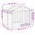 vidaXL niche pour chien Acier