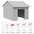 vidaXL niche pour chien Acier