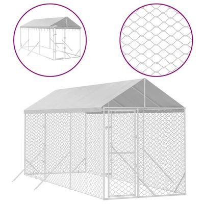 vidaXL chenil extérieur pour chiens Acier