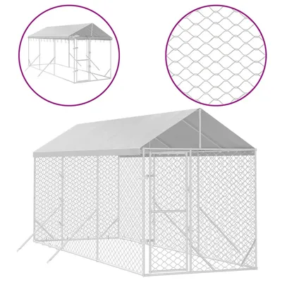 vidaXL chenil extérieur pour chiens Acier