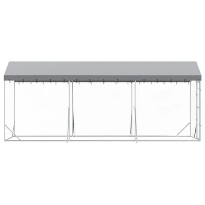 vidaXL chenil extérieur pour chiens Acier