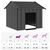 vidaXL niche pour chien Acier