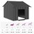 vidaXL niche pour chien Acier