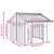 vidaXL niche pour chien Acier