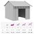 vidaXL niche pour chien Acier