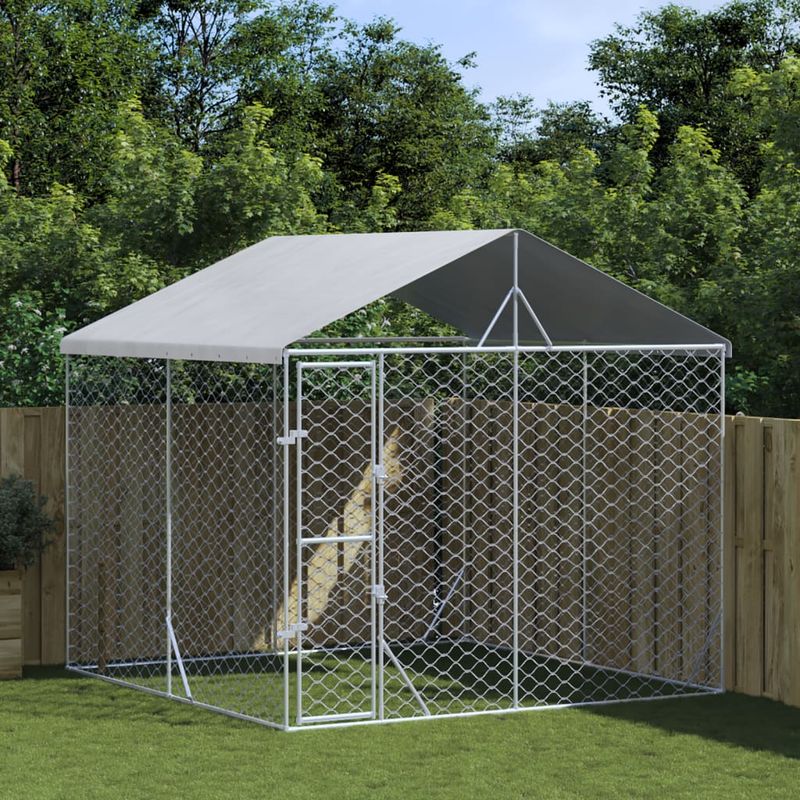vidaXL chenil extérieur pour chiens Acier