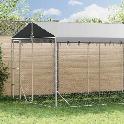 vidaXL chenil extérieur pour chiens Acier