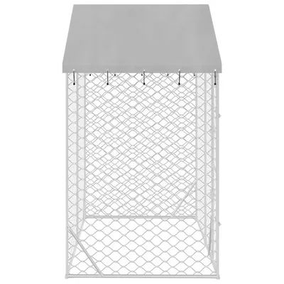 vidaXL chenil extérieur pour chiens Acier