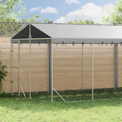 vidaXL chenil extérieur pour chiens Acier