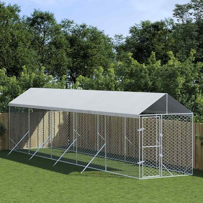 vidaXL chenil extérieur pour chiens Acier
