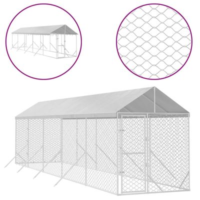 vidaXL chenil extérieur pour chiens Acier