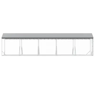 vidaXL chenil extérieur pour chiens Acier