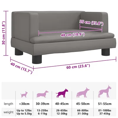 vidaXL lit pour chien Cuir artificiel vidaXL lit pour chien Cuir artificiel
