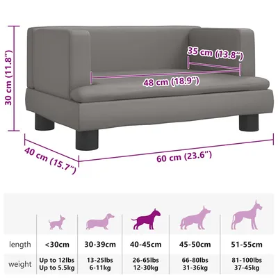 vidaXL lit pour chien Cuir artificiel vidaXL lit pour chien Cuir artificiel