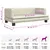 vidaXL lit pour chien Cuir artificiel