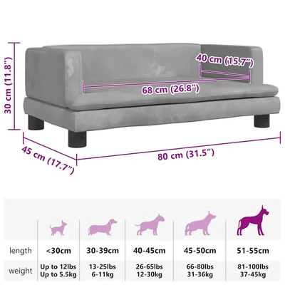 vidaXL lit pour chien Velours vidaXL lit pour chien Velours