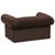 vidaXL canapé pour chien Peluche