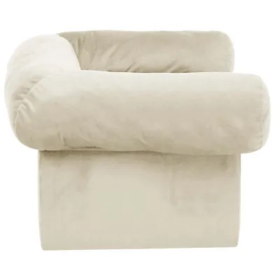 vidaXL canapé pour chien Peluche