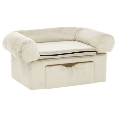 vidaXL canapé pour chien Peluche