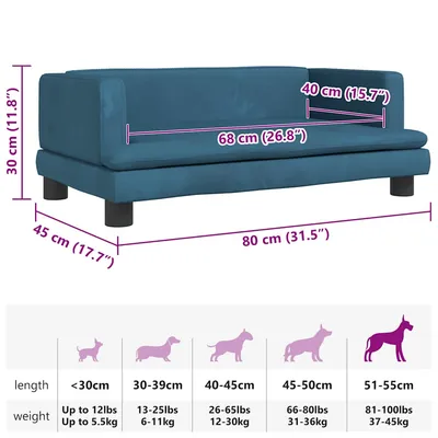 vidaXL lit pour chien Velours vidaXL lit pour chien Velours