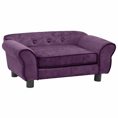 vidaXL canapé pour chien Peluche