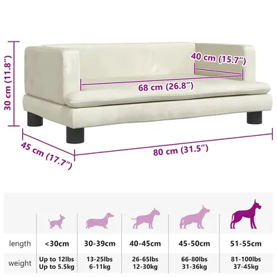vidaXL lit pour chien Velours vidaXL lit pour chien Velours