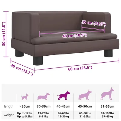 vidaXL lit pour chien Cuir artificiel vidaXL lit pour chien Cuir artificiel