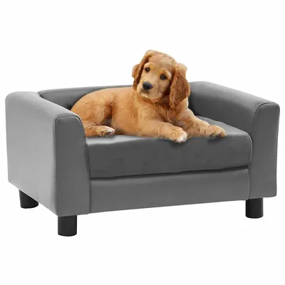 vidaXL canapé pour chien Cuir artificiel