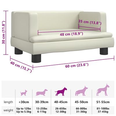 vidaXL lit pour chien Faux cuir