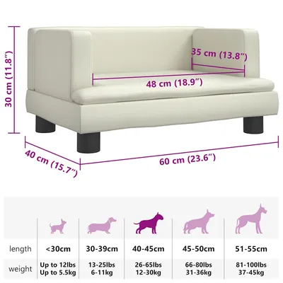 vidaXL lit pour chien Cuir artificiel vidaXL lit pour chien Cuir artificiel