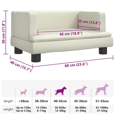 vidaXL lit pour chien Cuir artificiel vidaXL lit pour chien Cuir artificiel