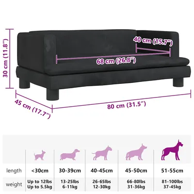 vidaXL lit pour chien Velours vidaXL lit pour chien Velours
