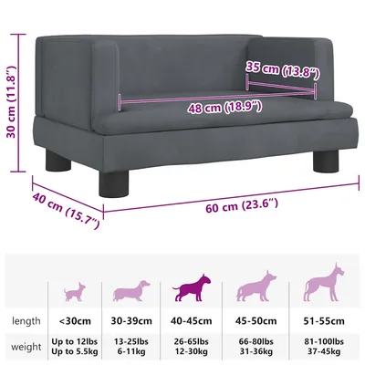vidaXL lit pour chien Velours vidaXL lit pour chien Velours