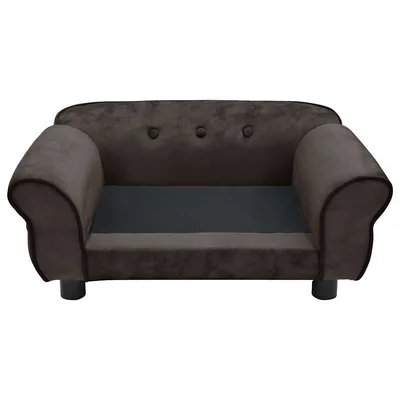 vidaXL canapé pour chien Peluche
