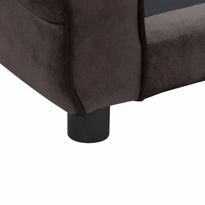 vidaXL canapé pour chien Peluche