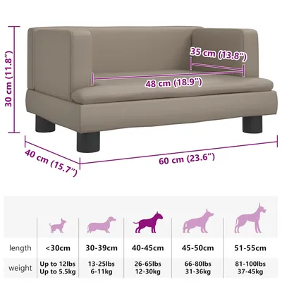vidaXL lit pour chien Cuir artificiel vidaXL lit pour chien Cuir artificiel