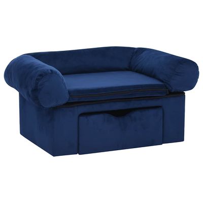vidaXL canapé pour chien Peluche