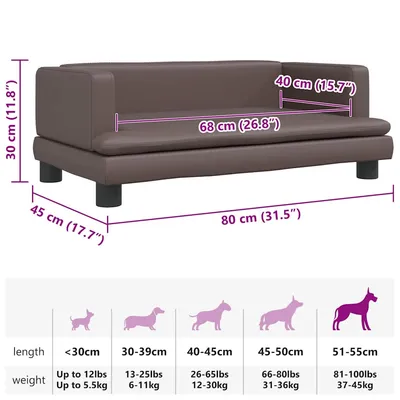 vidaXL lit pour chien Cuir artificiel vidaXL lit pour chien Cuir artificiel