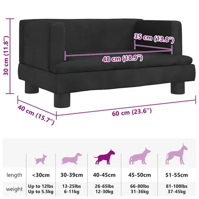 vidaXL lit pour chien Velours vidaXL lit pour chien Velours