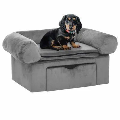 vidaXL canapé pour chien Peluche vidaXL canapé pour chien Peluche