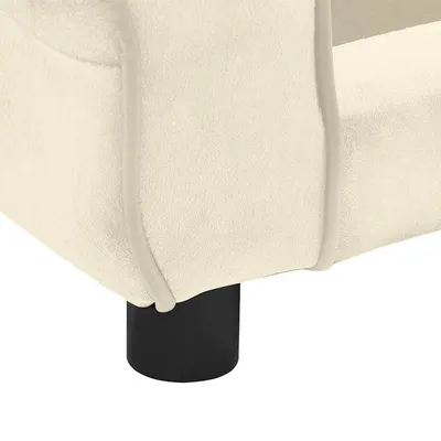 vidaXL canapé pour chien Peluche