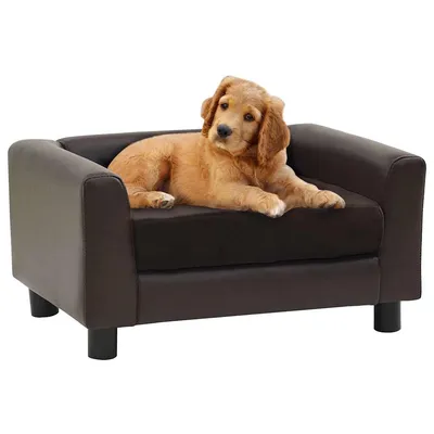 vidaXL canapé pour chien Cuir artificiel