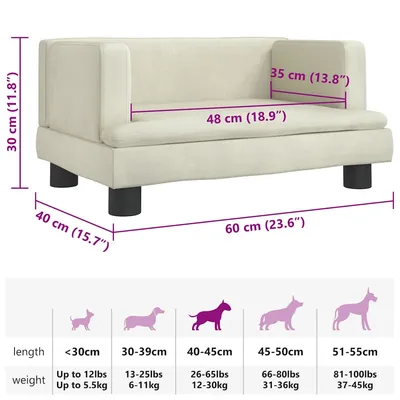 vidaXL lit pour chien Velours vidaXL lit pour chien Velours