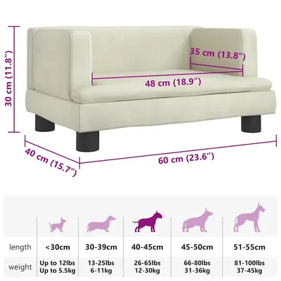vidaXL lit pour chien Velours vidaXL lit pour chien Velours